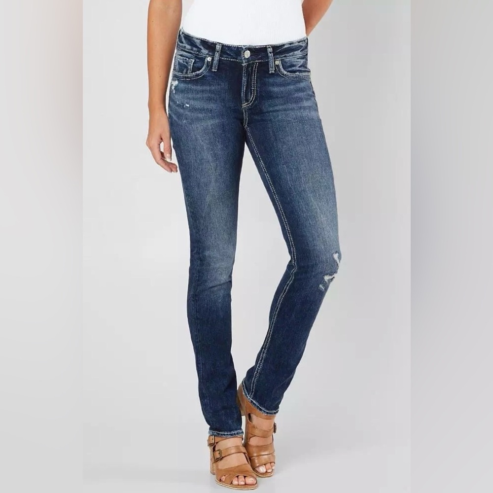 Silver Jeans Elyse Straight Jeans 32/34
